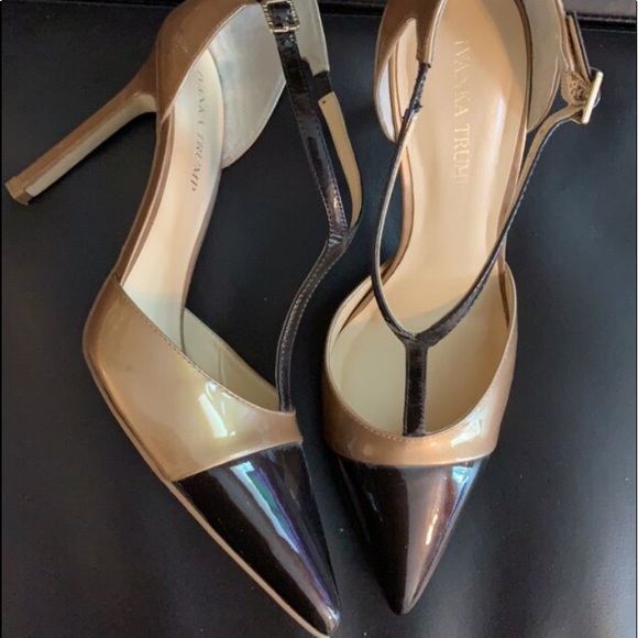 Beautiful 2 tone Patton leather pumps - Picture 4 of 6